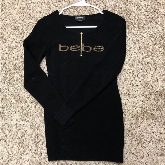 Bebe Logo Sweater Tunic - Picture 3 of 3